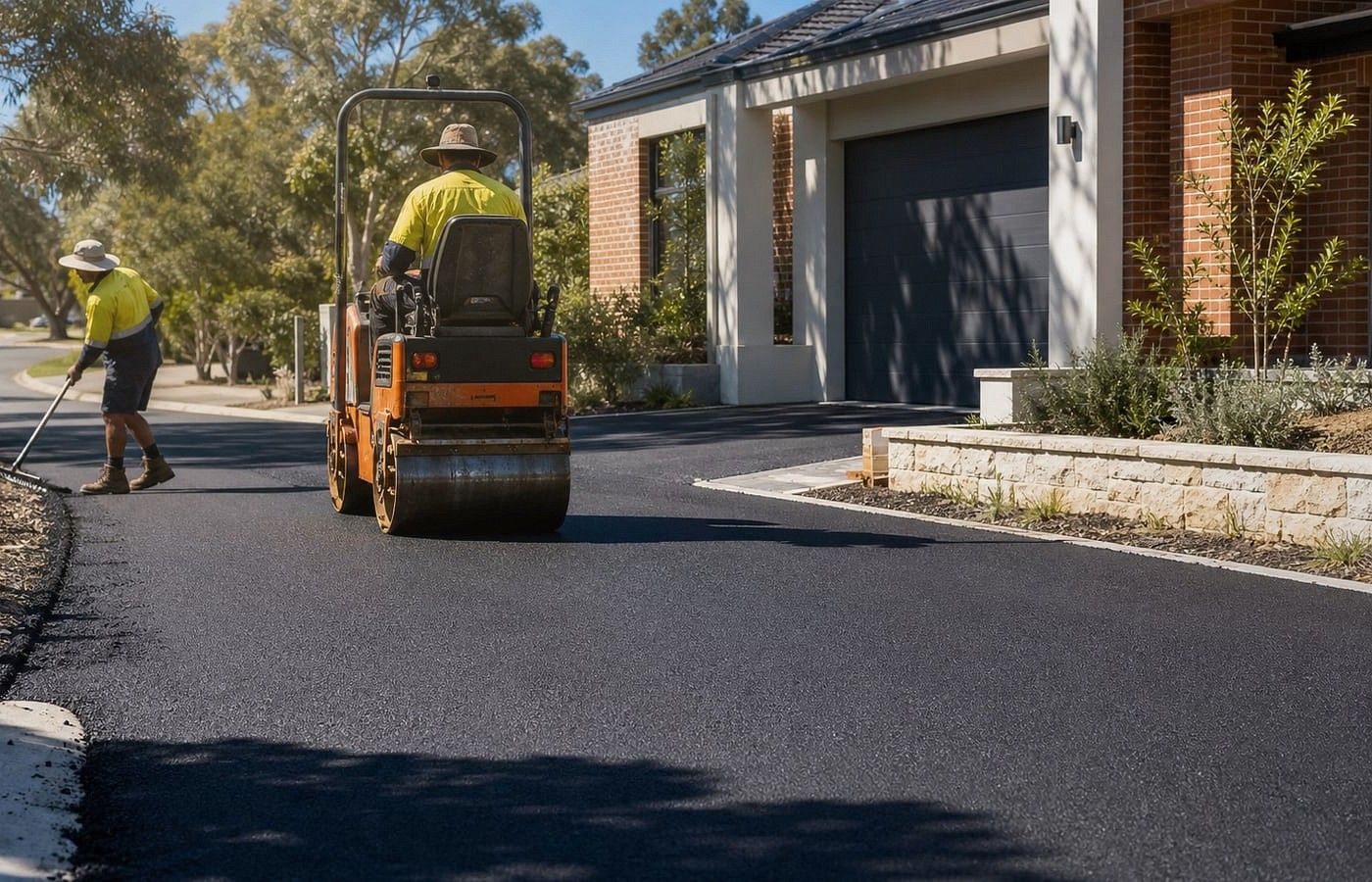 Asphalt Resurfacing construction process visual for a Perth project