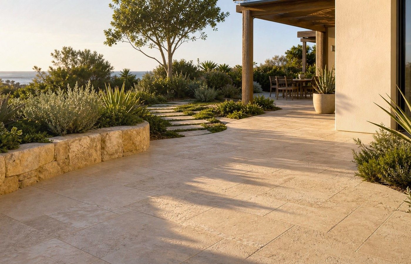 Exposed Aggregate Pavers maintenance and outdoor cleaning detail in Perth